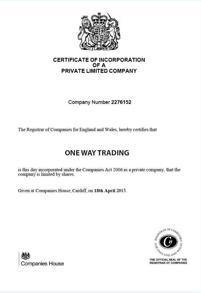 One Way Trading |Investment powdered by you!